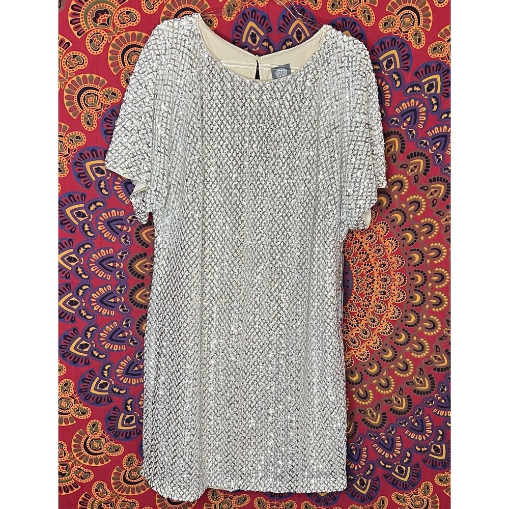 Vince Camuto Silver Mini Dress